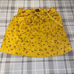 Urban Outfitters large gold floral skirt